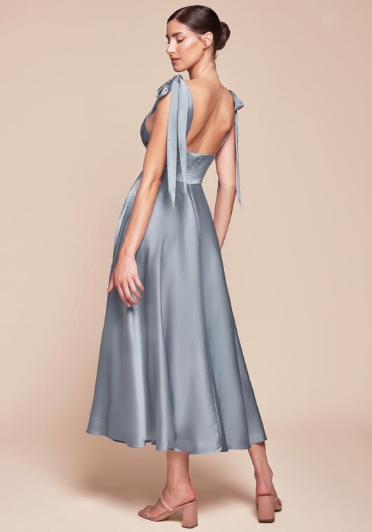 Ladivine 7499 V-Neck and Plunge Bridesmaid Dress - 2