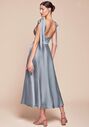 Ladivine 7499 V-Neck and Plunge Bridesmaid Dress - thumbnail - 2