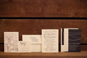 Blue and White Invitation Suite
