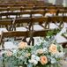 Ceremony Aisle Floral Arrangements at The Ivory Oak in Wimberley, Texas