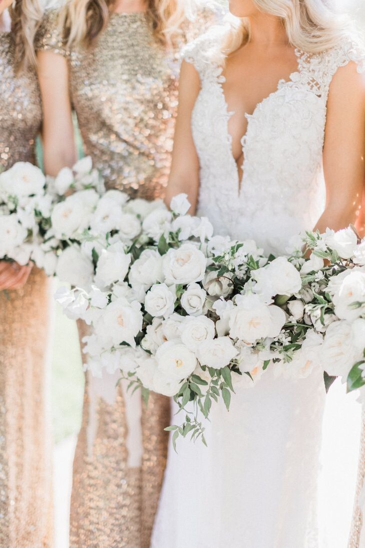 Romantic White Rose Bouquet