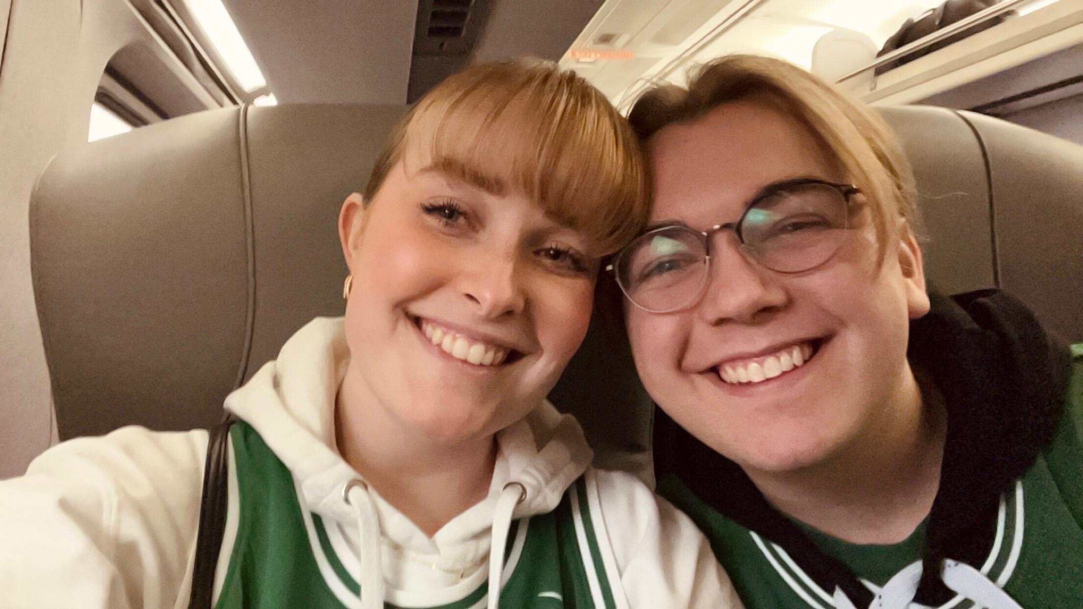Since our engagement, we have spent our time doing many activities together, such as going to our first Celtics game...