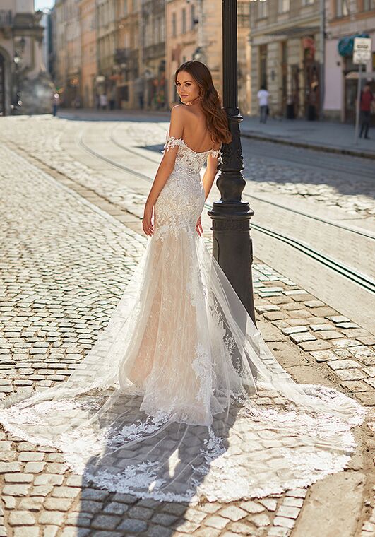 Moonlight Couture H1483 Mermaid Wedding Dress - 2