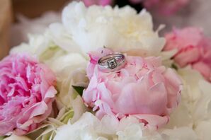 Princess Cut Engagement Ring with Diamond Band