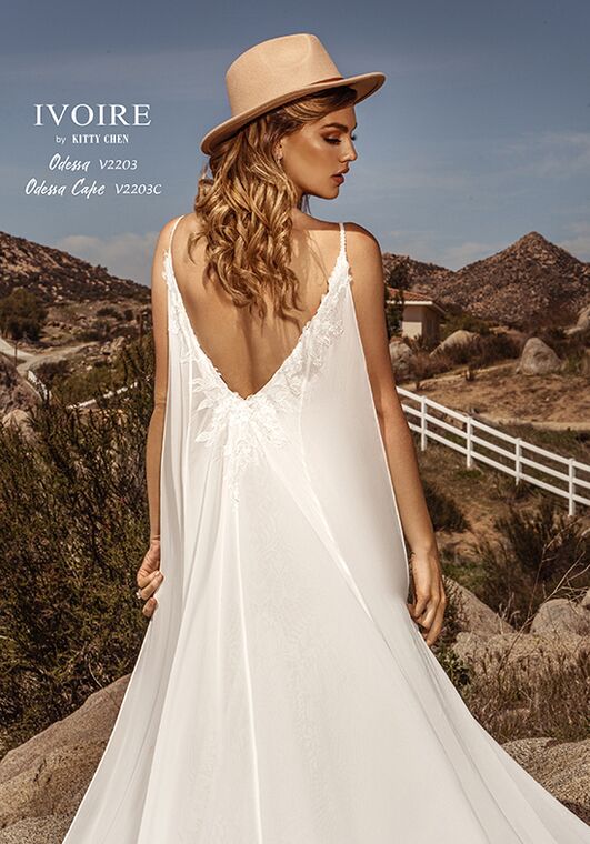 IVOIRE by KITTY CHEN ODESSA, V2203 Sheath Wedding Dress - 2