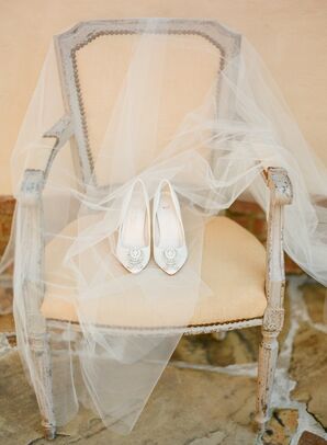 Embellished Ivory Heels