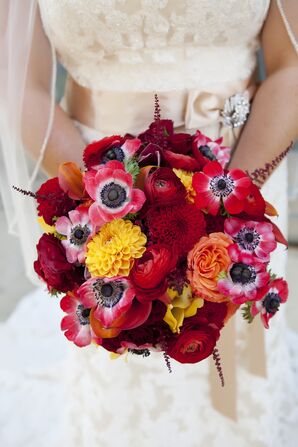Red Bridal Bouquet