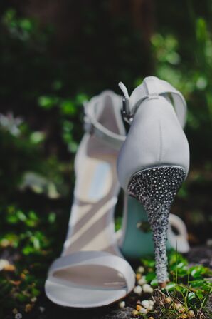 Silver Studded Stiletto Heels