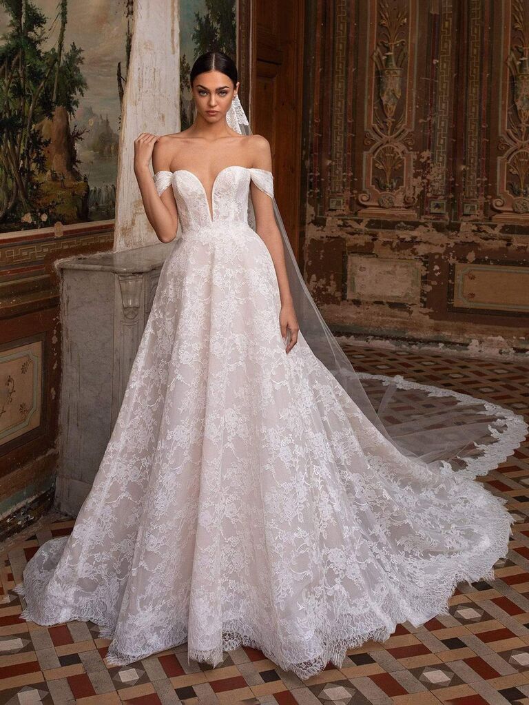 the-Shoulder Wedding Dresses