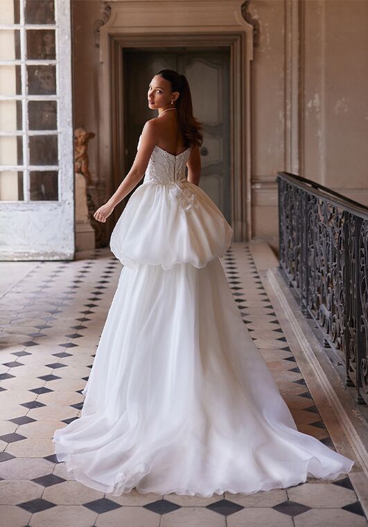 Val Stefani Belladonna Mermaid and Trumpet Wedding Dress - 2