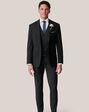 Birdy Grey Suits Josh Suit Vest in Black Black Tuxedo - thumbnail - 2
