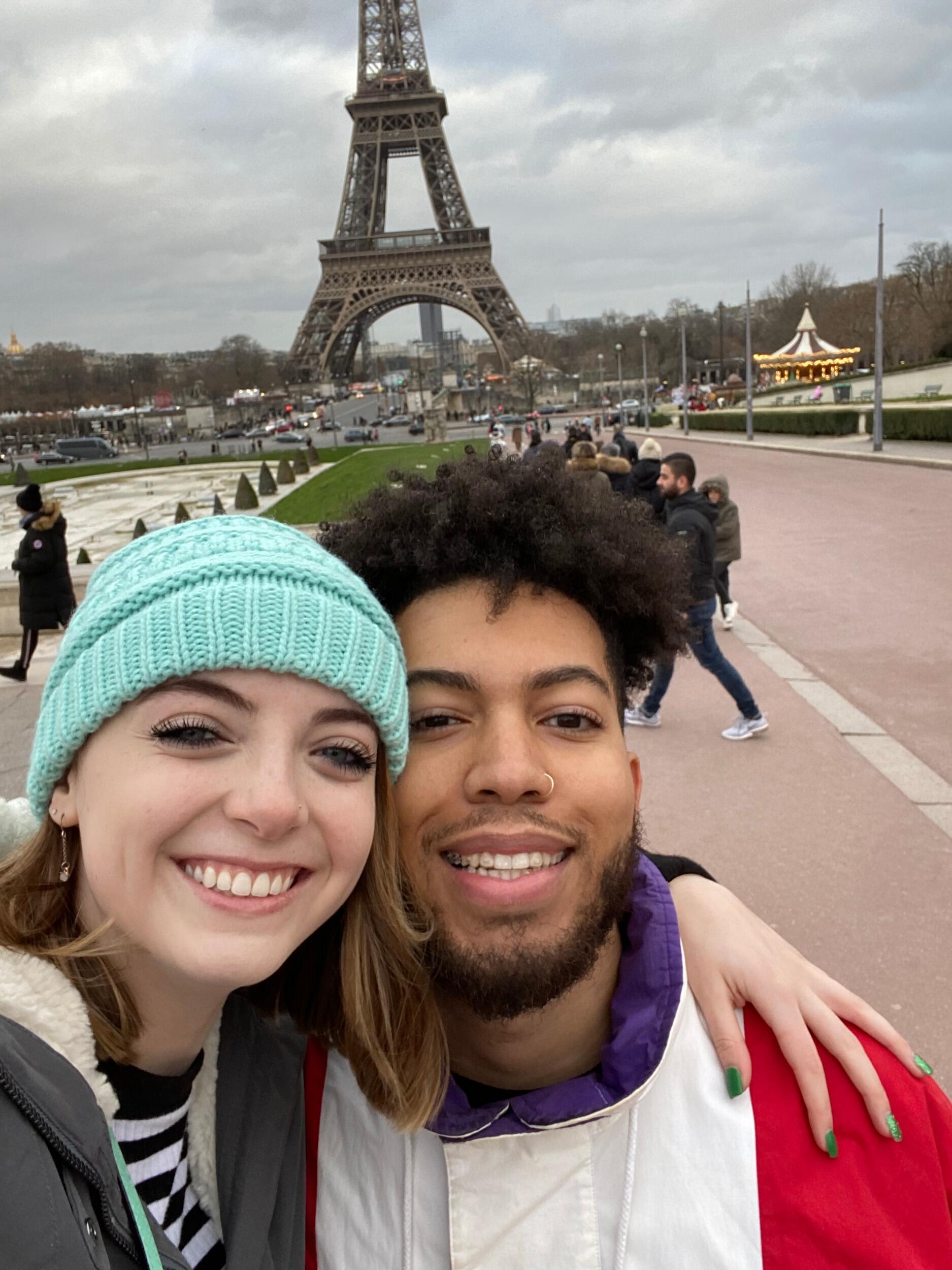 Enjoying college and traveling with our families.
