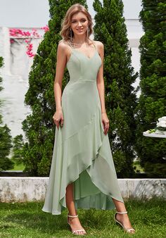 Ever-Pretty ESS0036 V-Neck and Plunge Bridesmaid Dress