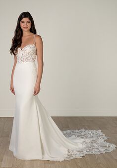 Stella York 8019 Fit-and-Flare Wedding Dress