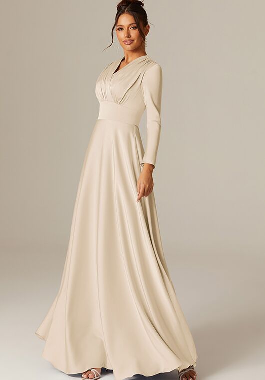 AW Bridal AW APRIL DRESS V-Neck and Plunge Bridesmaid Dress - 2