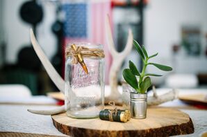 Tincup American Whiskey-Shot Tin Centerpieces