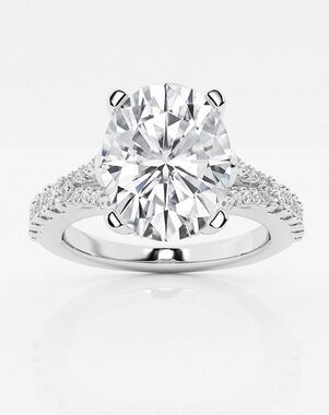 Grown Brilliance Oval Cut Engagement Ring