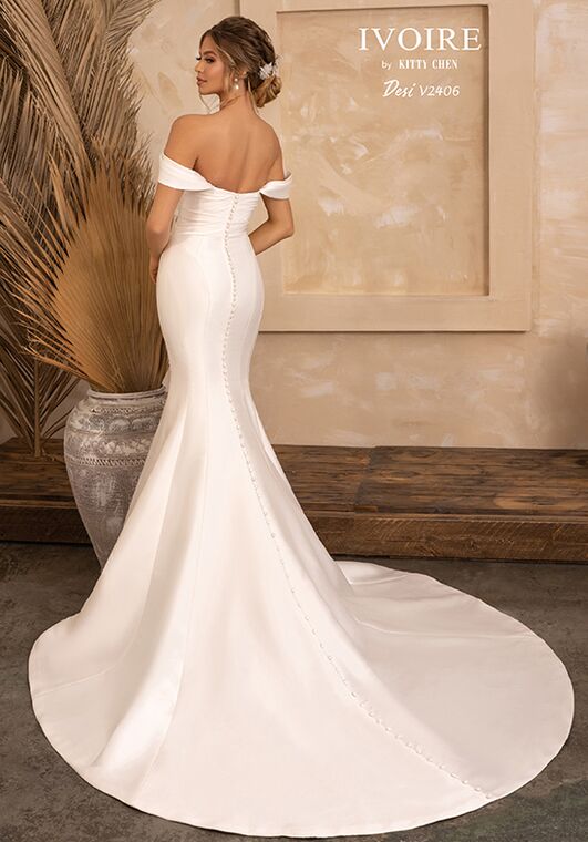 IVOIRE by KITTY CHEN DESI, V2406 Trumpet Wedding Dress - 2