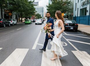 Foodies Johanna and Chris first planning decision was based on food. “When choosing our venue, the most important thing for us was being able to choos