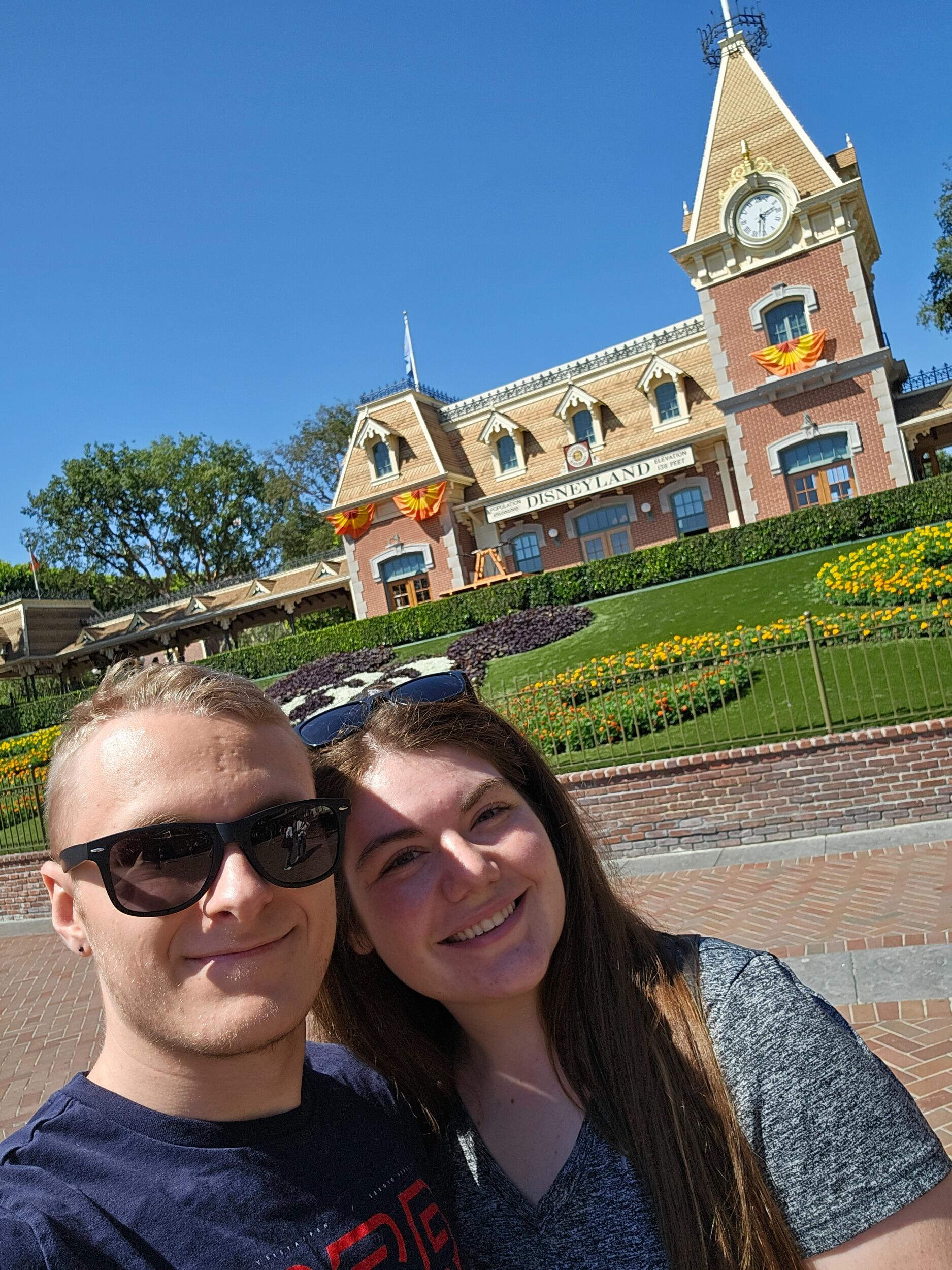 Before we started dating, we spontaneously planned a trip to Los Angeles for a concert.  It was Kaleb's idea to make a vacation out of it :)  Some of the places we went to were Disneyland, the Hollywood Walk of Fame, and the Griffith Observatory.