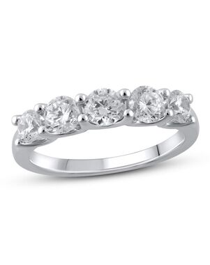 Kay Jewelers Lab-Created Diamonds by KAY Anniversary Ring 2 ct tw 14K White Gold White Gold Wedding Ring