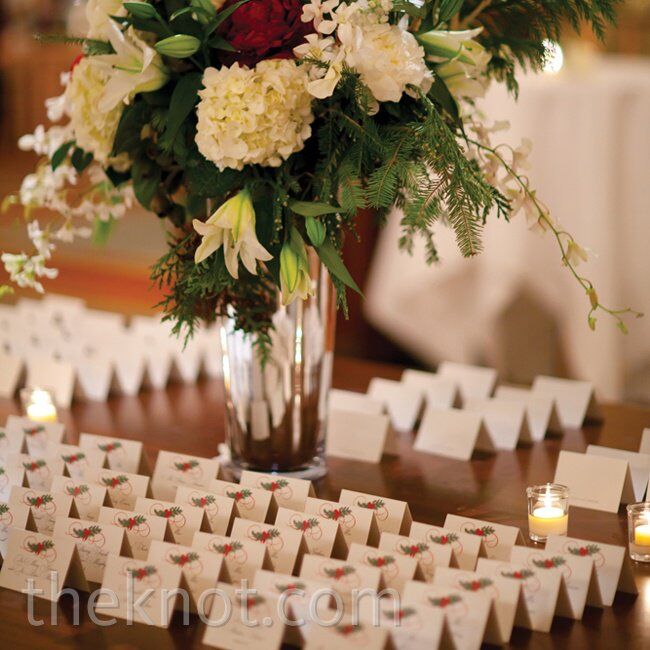 Winter Escort Cards