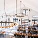 Reception With Wood Farm Tables at Northstar Gatherings in Idaho Springs, Colorado
