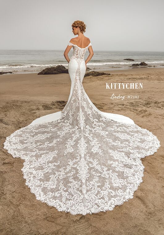 KITTYCHEN LINDSEY, H2141 Fit-and-Flare Wedding Dress - 2