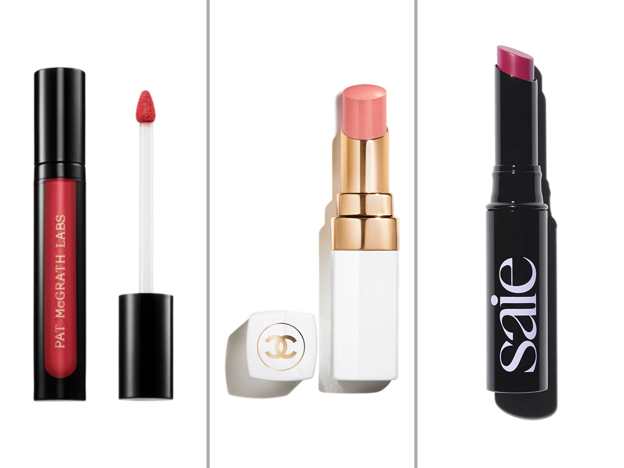 Wedding lipsticks from Pat McGrath, Chanel and Saie