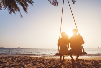 Couple on honeymoon 