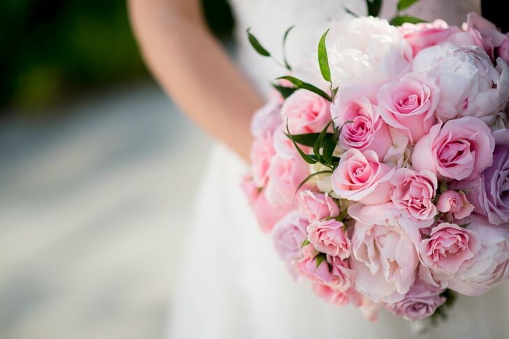 Pink Rose and Peony Bouquet