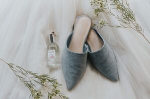 Modern, Casual Blue Flats for Bride
