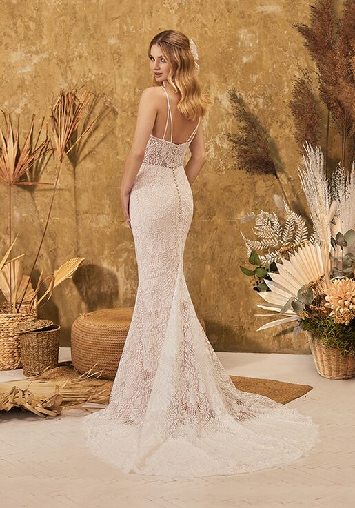 Simply Val Stefani Lotus Mermaid Wedding Dress - 3
