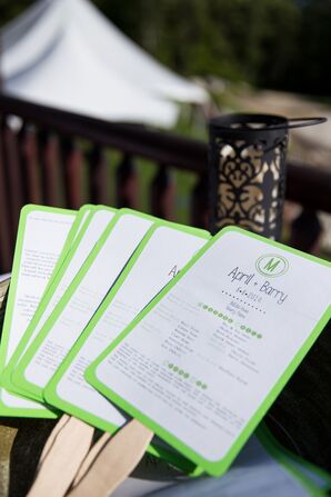 Green Border Ceremony Fan Programs