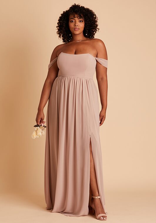 taupe bridesmaid dresses