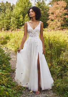 Lillian West 66332 A-Line Wedding Dress