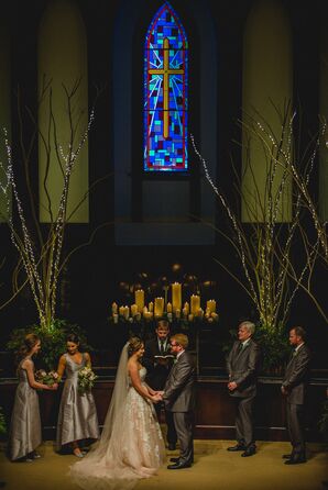 Natural, Forest-Inspired Ceremony Decor