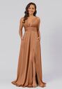 Kennedy Blue Dottie V-Neck Bridesmaid Dress - thumbnail - 1