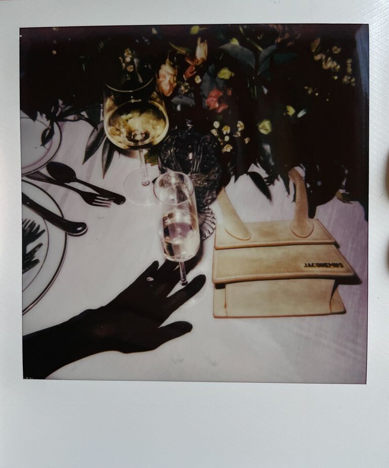 Polaroid of Michael Mendieta's wedding guest 
