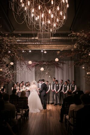 Ceremony Under the Chandelier at Front & Palmer
