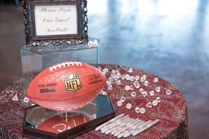 Autograph Football Guest Book