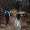 This Couple Hiked to Glacier Point in Yosemite National Park for Their Outdoorsy Elopement