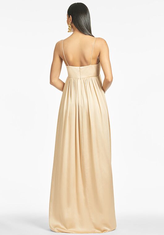 Sachin & Babi Jessica Gown - Champagne V-Neck Bridesmaid Dress - 2
