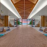 Hilton Tulum Riviera Maya All-Inclusive Resort lobby open air with beautiful pathway