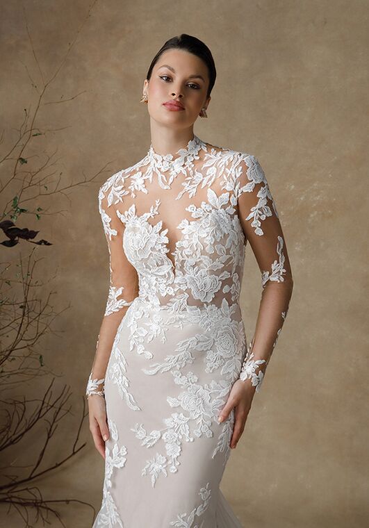 Justin Alexander Ginger Fit-and-Flare Wedding Dress - 3