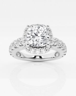 Grown Brilliance Cushion Cut Engagement Ring