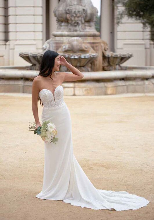 Stella York 7597 Column Wedding Dress - 2
