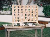 Four across lawn game