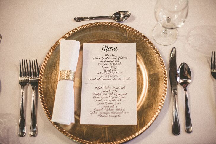 Glamorous Gold Place Settings