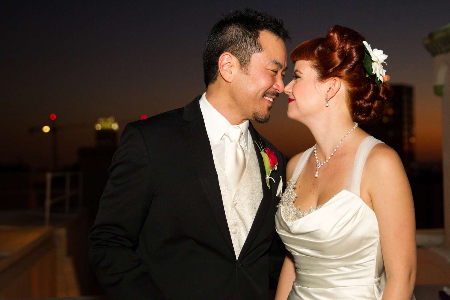 Ivory Groom's Tie and Paisley Vest